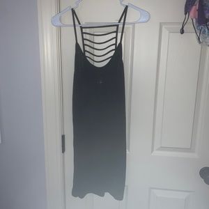 Xhilaration Sheer Black Beach Cover Up Dress